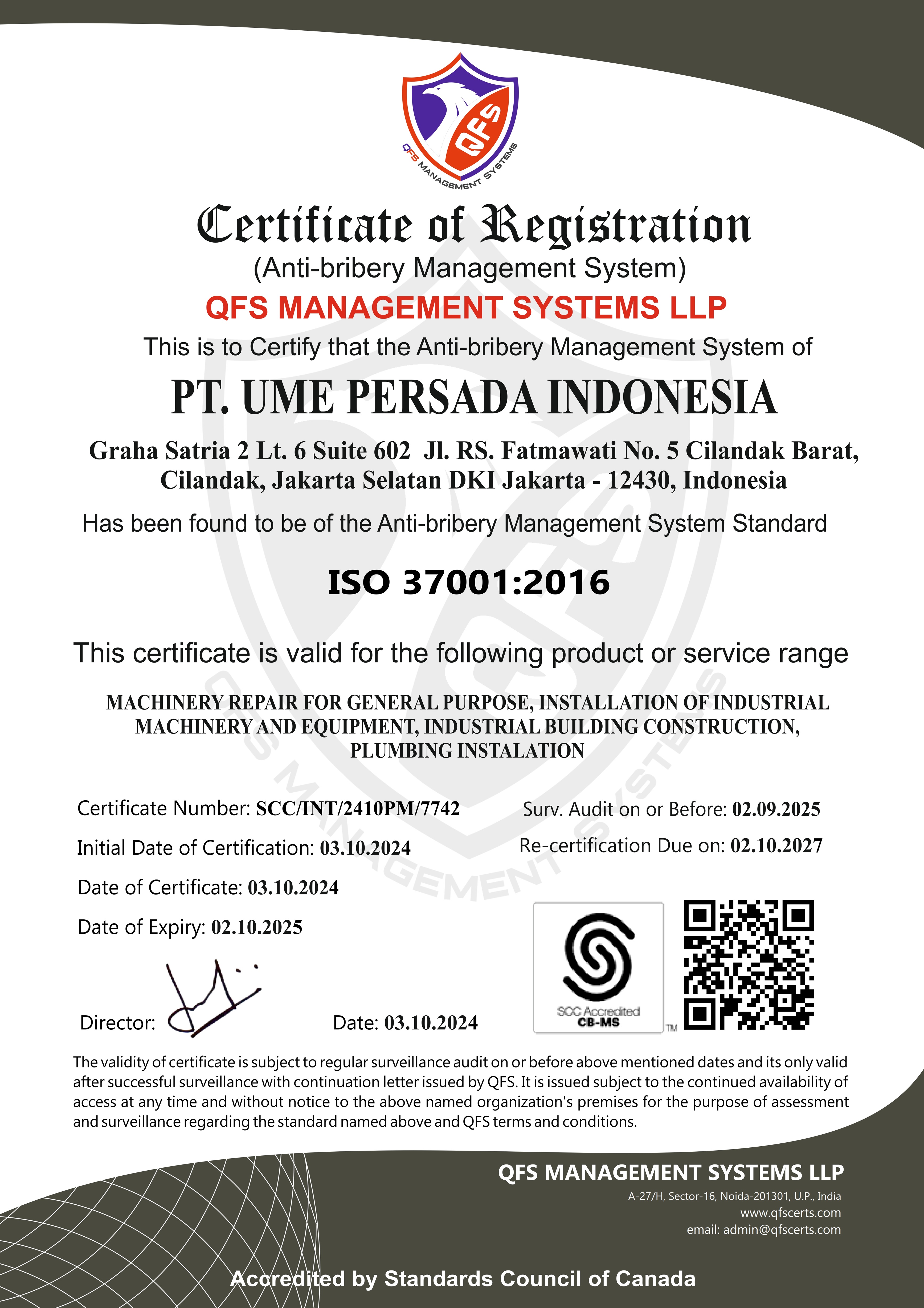 ISO 37001:2016